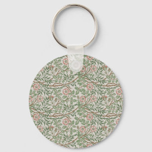 William Morris Sweetbriar Floral Art Nouveau Key Ring