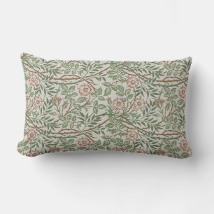 William Morris Sweetbriar Floral Art Nouveau Lumbar Cushion
