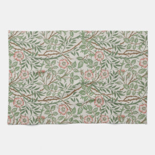 William Morris Sweetbriar Floral Art Nouveau Tea Towel