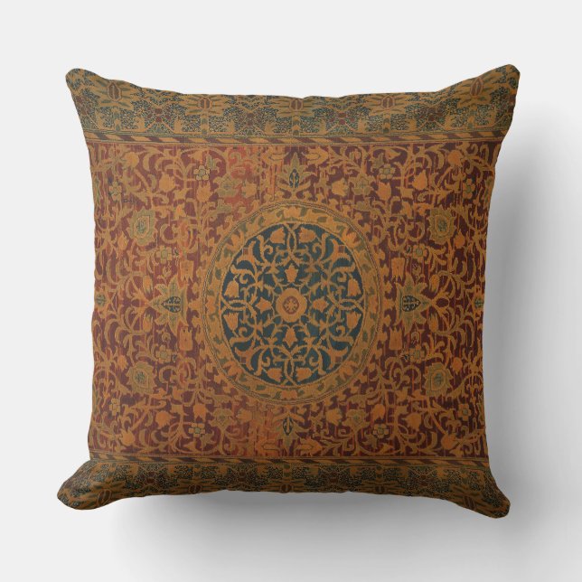 William Morris Tapestry Carpet Rug Cushion (Front)