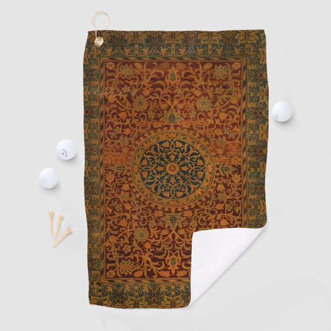 William Morris Tapestry Carpet Rug Golf Towel (InSitu)
