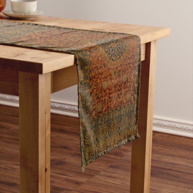 William Morris Tapestry Carpet Rug Short Table Runner (In Situ)