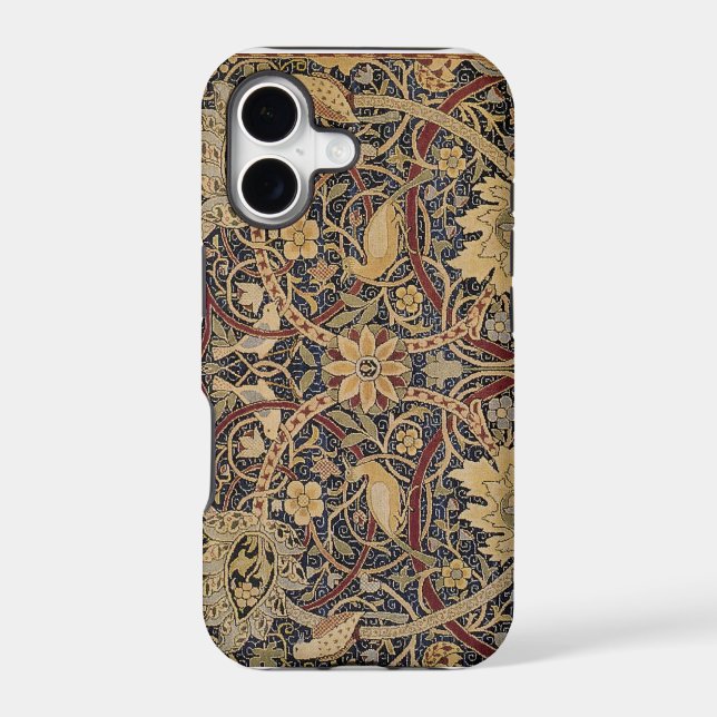 William Morris Textile Pattern Iphone Case (Back)