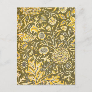 William Morris The Cherwell Design For Velveteen Postcard