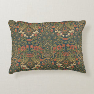William Morris The Peacock Vintage Art Nouveau Decorative Cushion