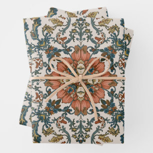 William Morris The Peacock Vintage Art Nouveau Wrapping Paper Sheet