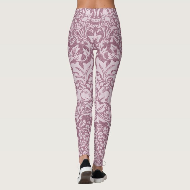 William Morris,The Strawberry thief,revamped,art n Leggings (Back)