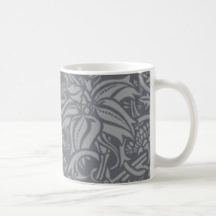 William Morris Thistle Floral Wallpaper Flower Art Coffee Mug