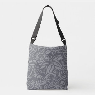 William Morris Thistle Floral Wallpaper Flower Art Crossbody Bag