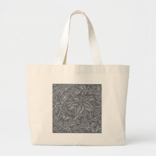 William Morris Thistle Floral Wallpaper Flower Art Large Tote Bag