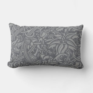 William Morris Thistle Floral Wallpaper Flower Art Lumbar Cushion