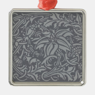 William Morris Thistle Floral Wallpaper Flower Art Metal Ornament