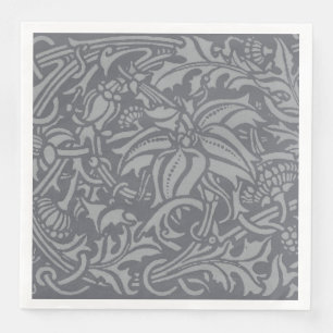 William Morris Thistle Floral Wallpaper Flower Art Napkin