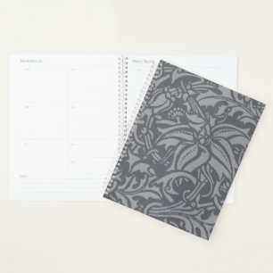 William Morris Thistle Floral Wallpaper Flower Art Planner