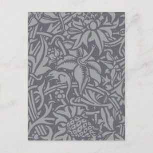 William Morris Thistle Floral Wallpaper Flower Art Postcard