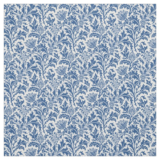 William Morris Thistle Pattern Custom Colour Fabric (Swatch)