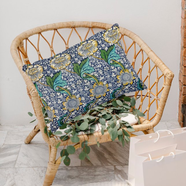 William Morris throw pillow vibrant colours  (Creator Uploaded)