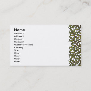 William Morris Tree Frieze Floral Wallpaper Business Card