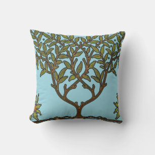 William Morris Tree Frieze Floral Wallpaper Cushion