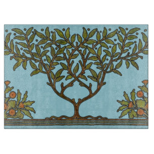 William Morris Tree Frieze Floral Wallpaper Cutting Board