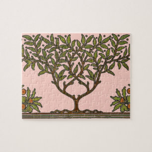 William Morris Tree Frieze Floral Wallpaper Jigsaw Puzzle