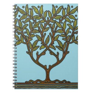 William Morris Tree Frieze Floral Wallpaper Notebook
