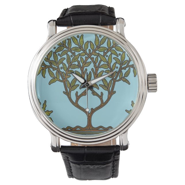 William Morris Tree Frieze Floral Wallpaper Watch (Front)