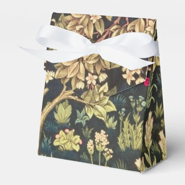 William Morris Tree Of Life Favour Box (Front Side)