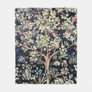 William Morris Tree of Life Fleece Blanket