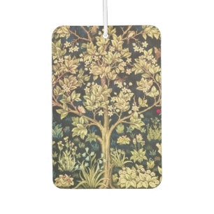 William Morris Tree Of Life Floral Vintage Art Car Air Freshener
