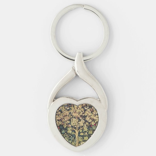William Morris Tree Of Life Key Ring (Front)