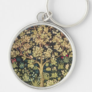 William Morris Tree Of Life Key Ring