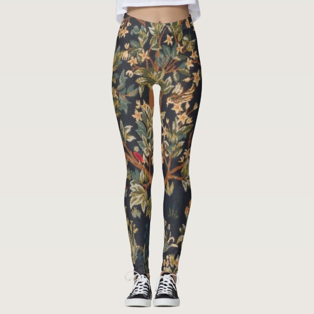 William Morris - Tree Of Life Original Leggings (Front)