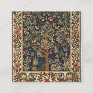 William Morris - Tree Of Life Original Square Business Card