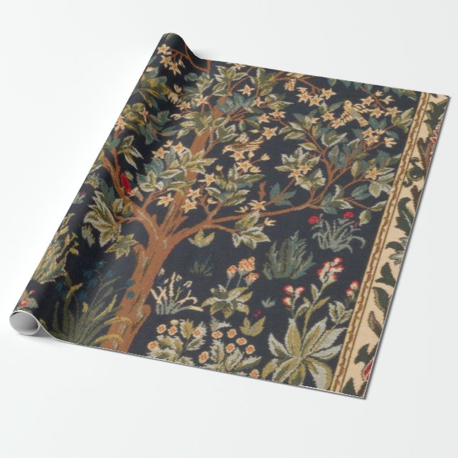 William Morris - Tree Of Life Original Wrapping Paper (Unrolled)