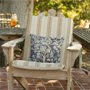 William Morris Tree of Life Outdoor Throw Pillow