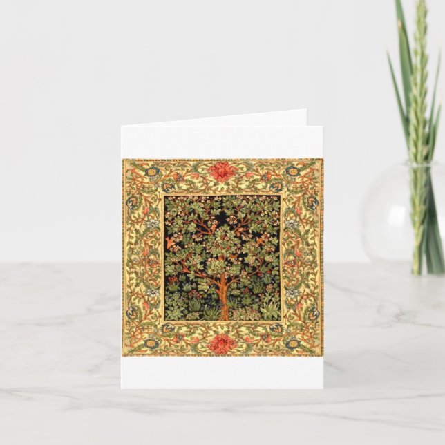 William Morris - Tree Of Life Pattern Card (Front)