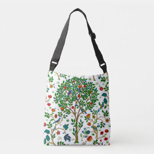 William Morris Tree of Life Pattern, Green & Multi Crossbody Bag