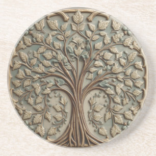 William Morris tree of life pre-raphaelite vintage Coaster