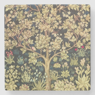 William Morris Tree Of Life Stone Coaster