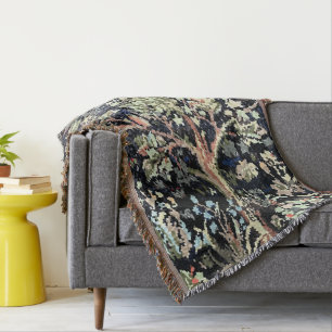 William Morris Tree of Life Throw Blanket