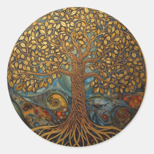 William Morris Tree Of Life Vintage Pre-Raphaelite Classic Round Sticker