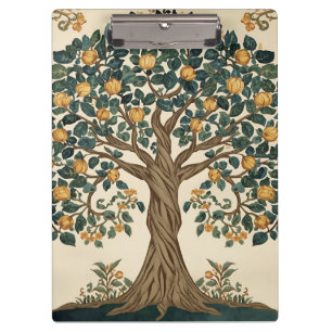 William Morris Tree Of Life Vintage Pre-Raphaelite Clipboard