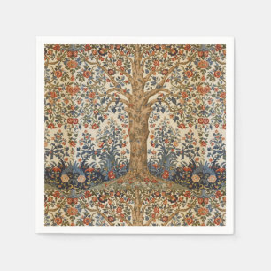 William Morris Tree Of Life Vintage Pre-Raphaelite Napkin