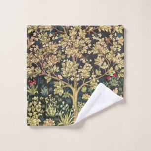 William Morris Tree Of Life Vintage Pre-Raphaelite Wash Cloth