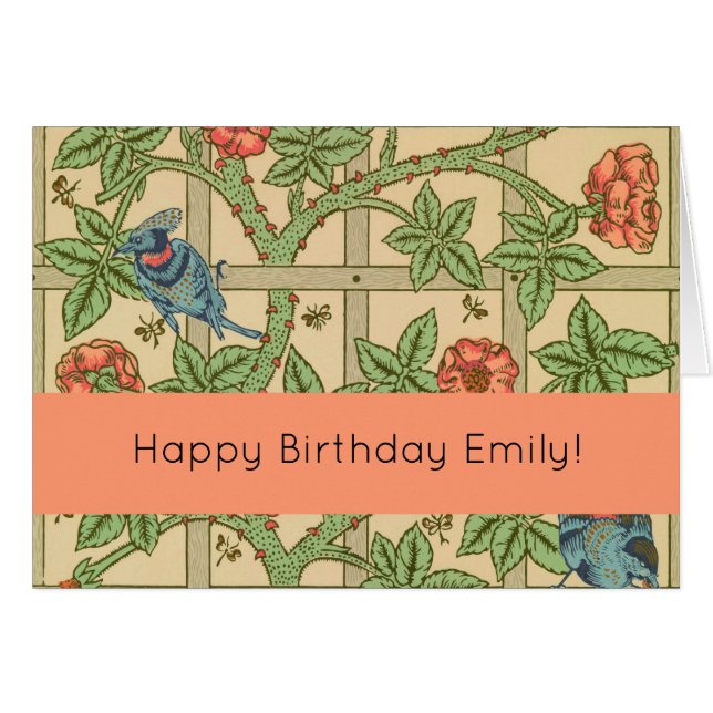 William Morris Trellis Classic Wallpaper Design  (Front Horizontal)