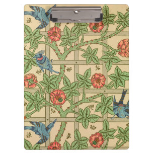 William Morris Trellis Classic Wallpaper Design  Clipboard