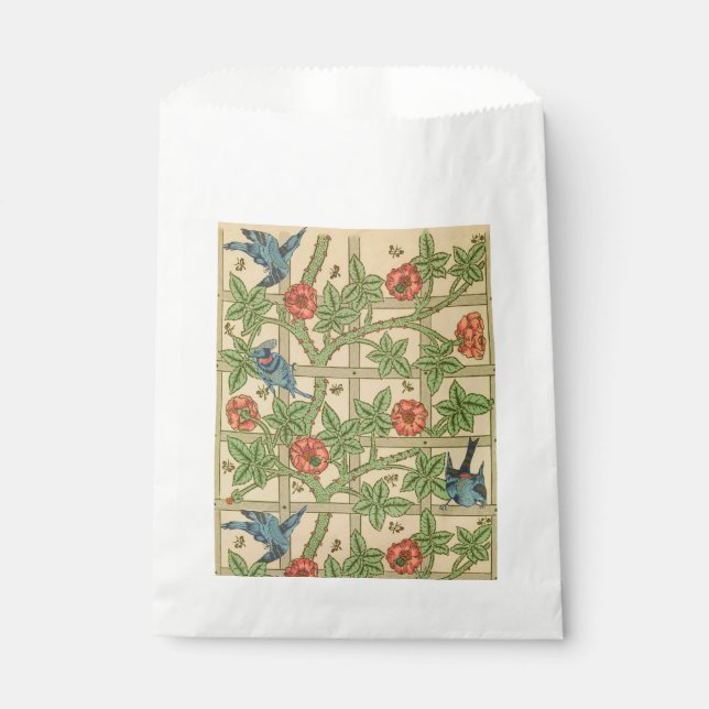 William Morris Trellis Classic Wallpaper Design  Favour Bag (Front)