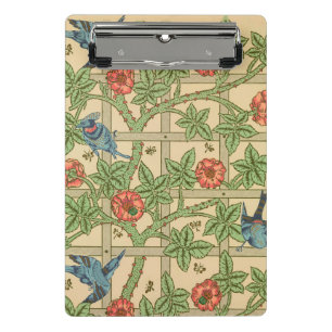 William Morris Trellis Classic Wallpaper Design  Mini Clipboard