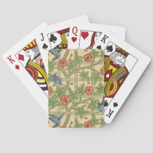 William Morris Trellis Classic Wallpaper Design Playing Cards